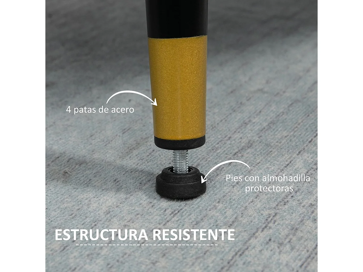 Sofá Nevada Homcom 2 plazas con cojines azul oscuro 80x139x68 cm