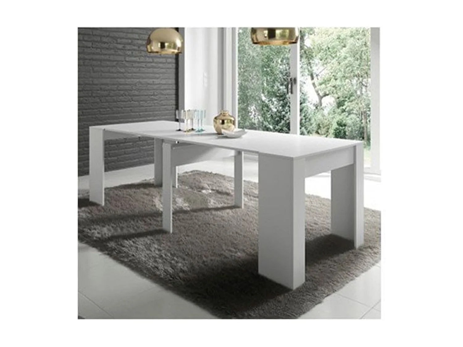 Mesa salón/taquillón Fuelle blanco mate 51x77x90 cm