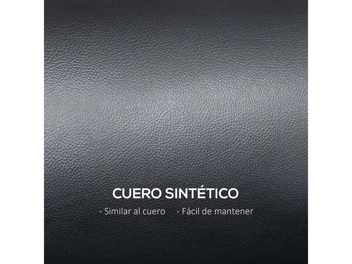 Sofá Esker Homcom 2 plazas con cojines negro 78x117x78 cm