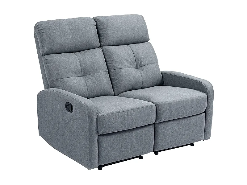 Sofá Andros Homcom reclinable gris 101x118x95 cm