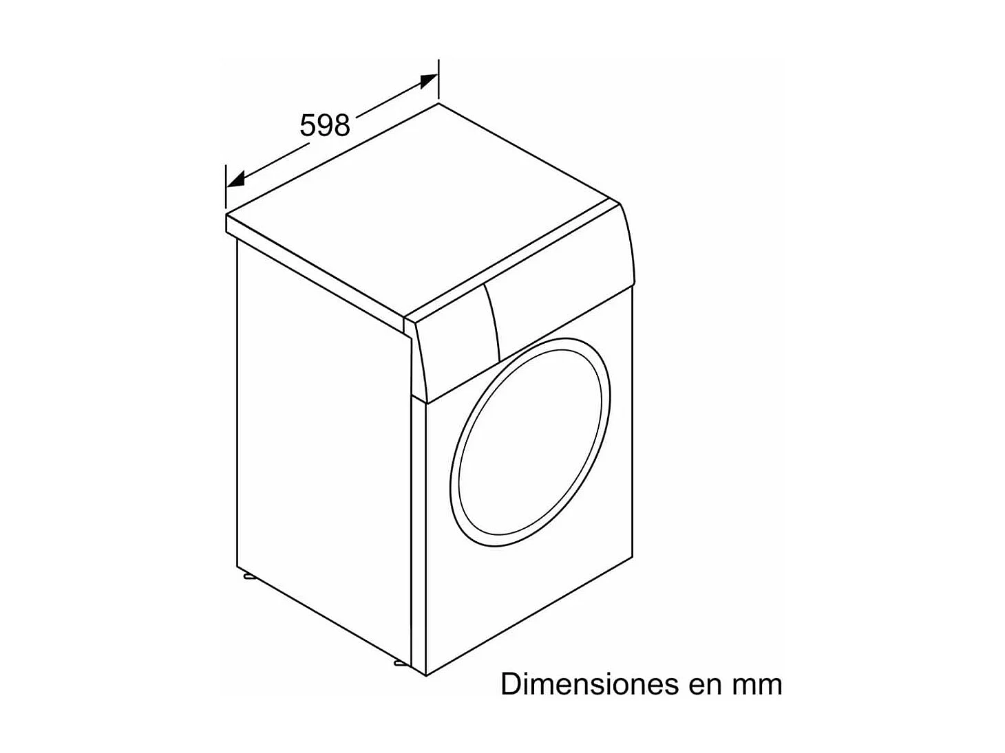Lavadora carga frontal Bosch WGH244A0ES 9kg 1400 rpm A blanco/negro 59,8 cm