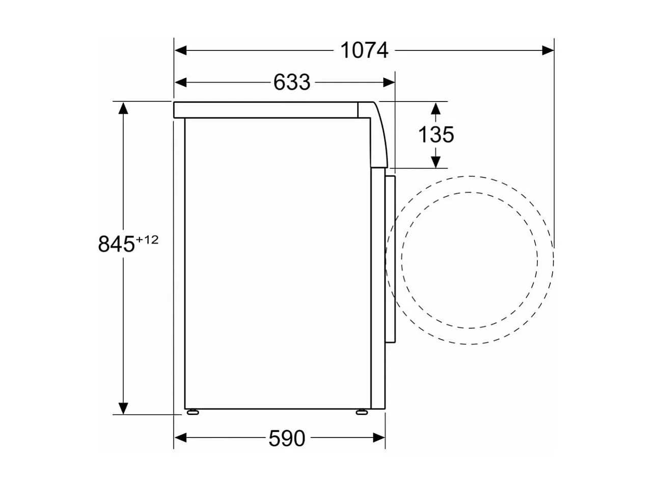 Lavadora carga frontal Bosch WGH244A0ES 9kg 1400 rpm A blanco/negro 59,8 cm