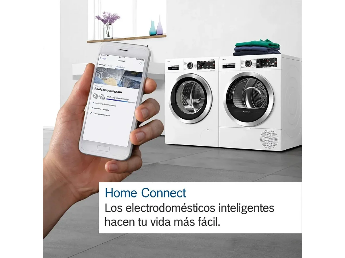 Lavadora carga frontal Bosch WGH244A0ES 9kg 1400 rpm A blanco/negro 59,8 cm