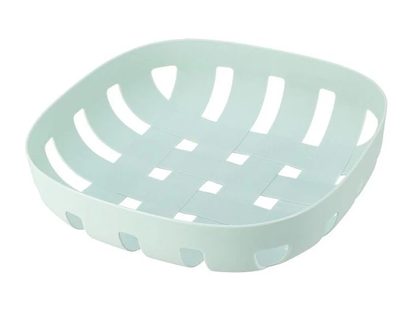 Frutero diseño redondo tiras cruzadas azul 6,5x26 cm