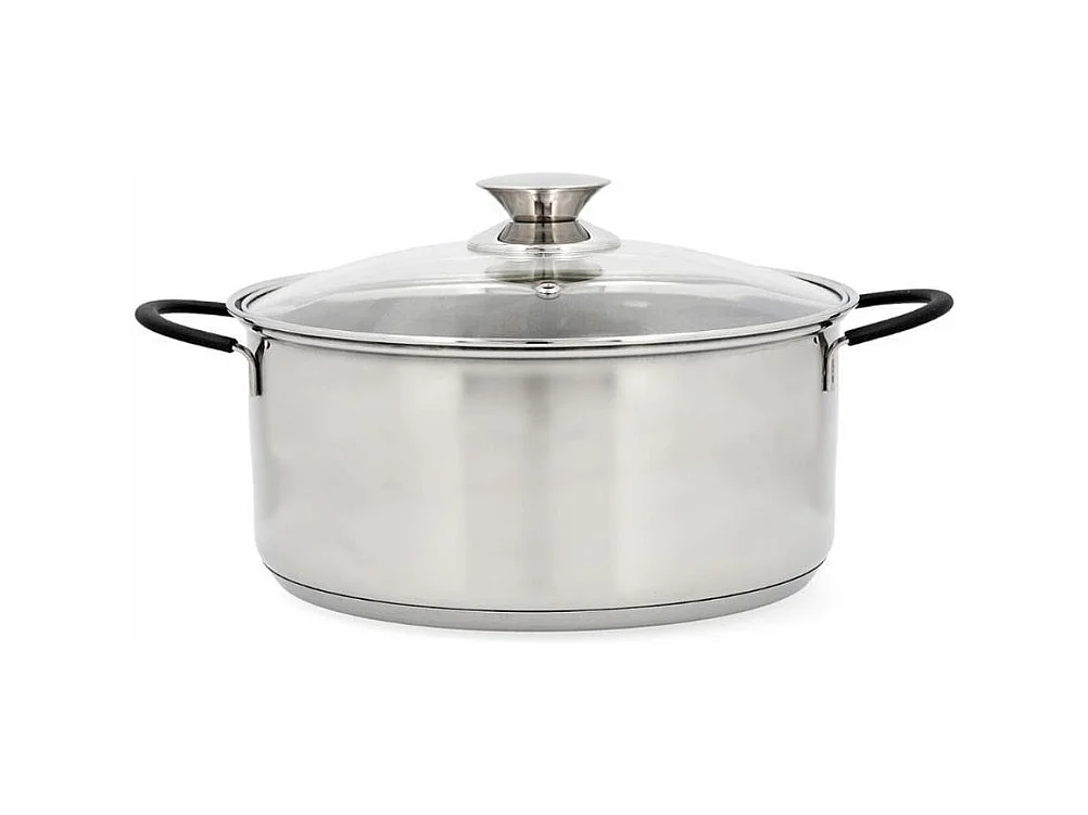 Cacerola Sensory Quid con tapa de cristal acero inoxidable Ø22 cm