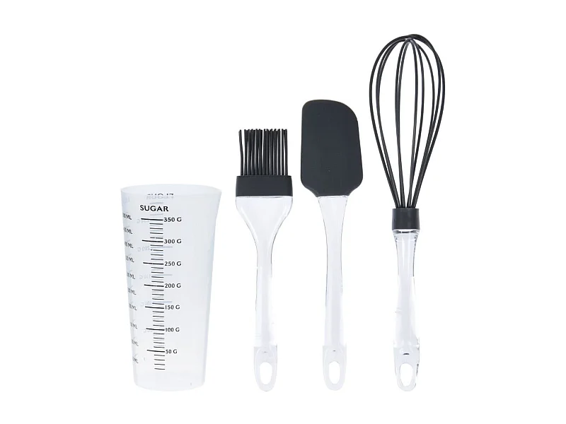 Set de 4 accesorios de repostería gris 500 ml