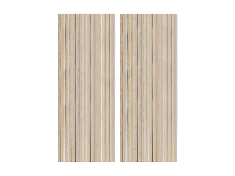 Pack de 2 paneles acústicos Pet Acustic Sound roble Nordish/gris 120x60 cm Adec