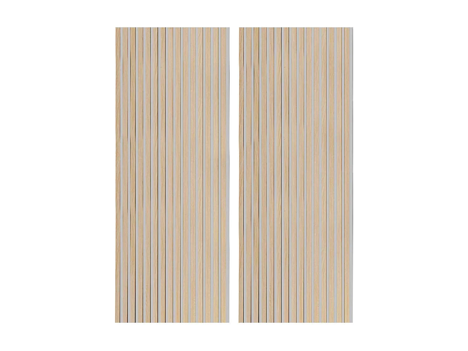 Pack de 2 paneles acústicos Pet Acustic Sound roble Nordish/gris 120x60 cm Adec