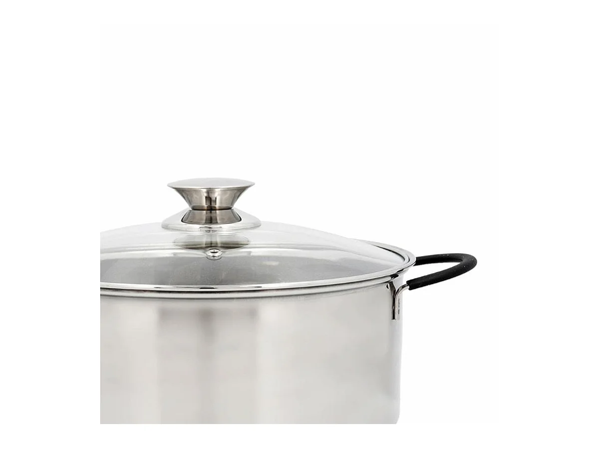 Cacerola Sensory Quid con tapa de cristal acero inoxidable Ø28 cm