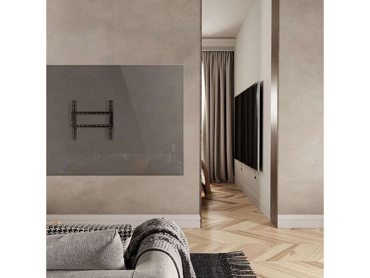 Soporte de TV Fonestar FIX-044EN 32"-70" extraplano para pared negro