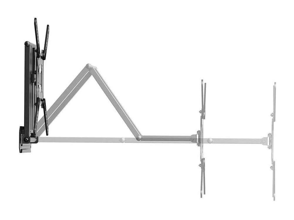 Soporte de TV Aisens WT65TSLE-383 23"-65" giratorio + inclinable para pared negro