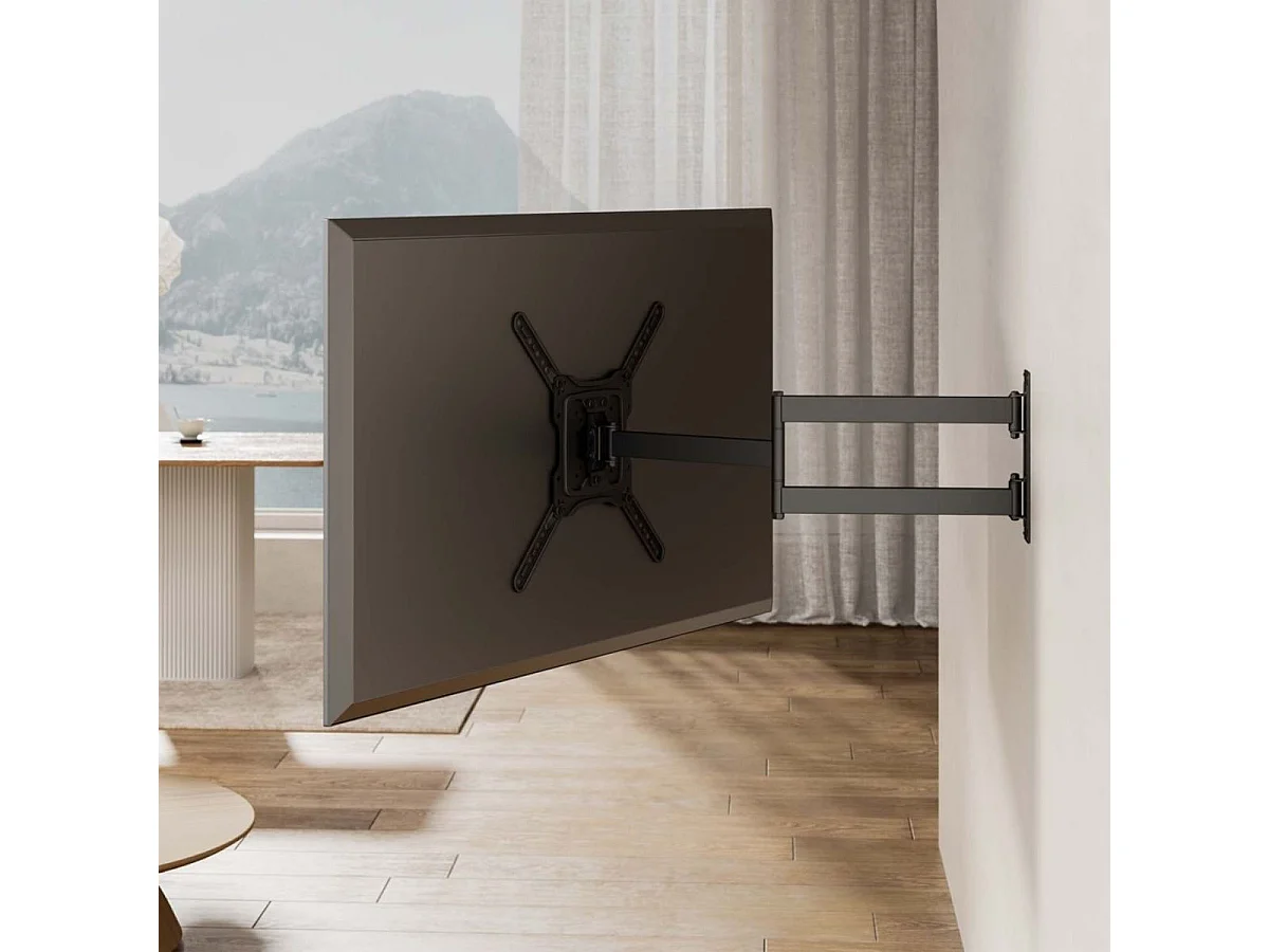 Soporte de TV Aisens WT65TSLE-383 23"-65" giratorio + inclinable para pared negro
