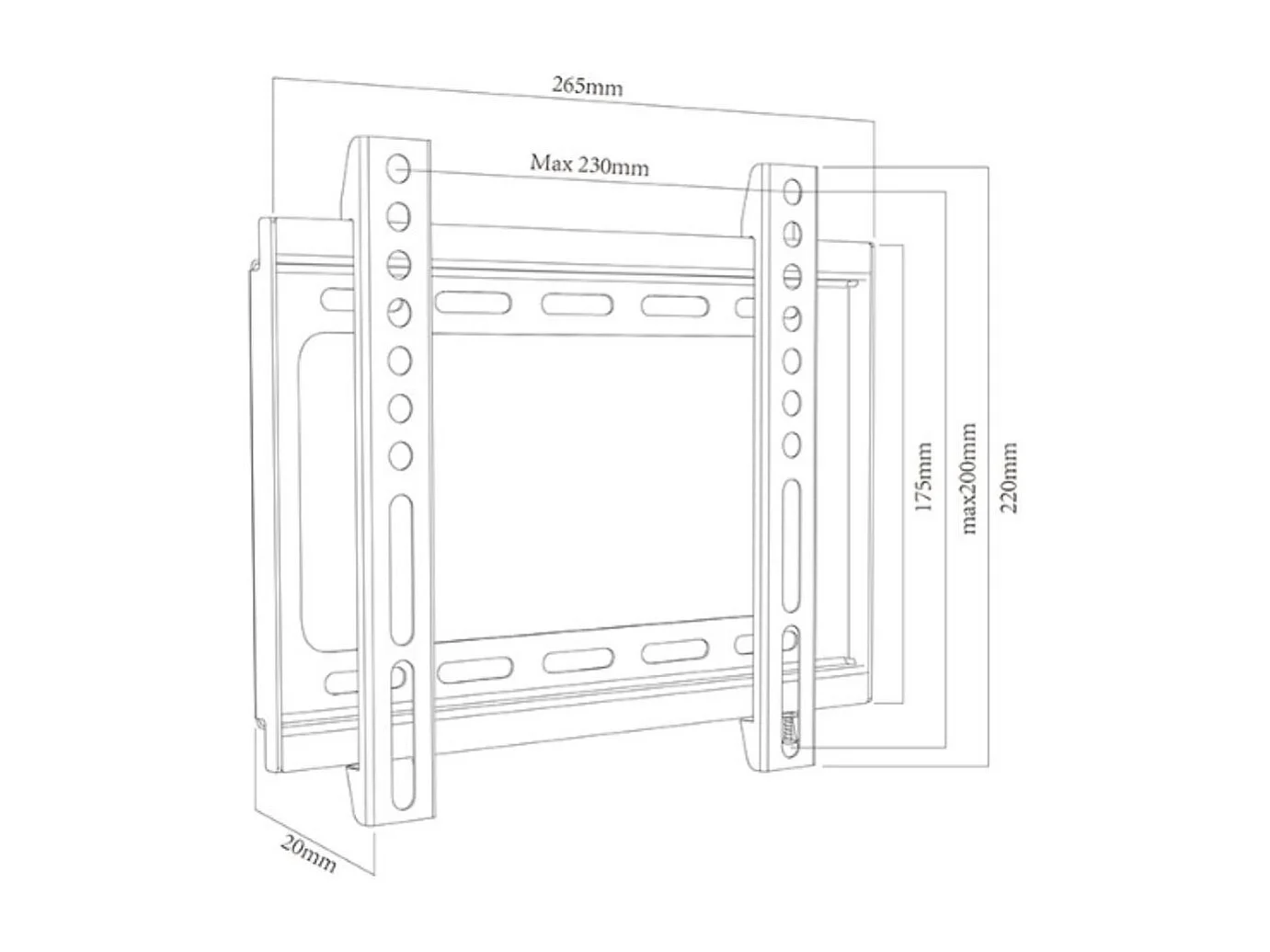 Soporte de TV Approx APPST09 17''-42'' de pared negro