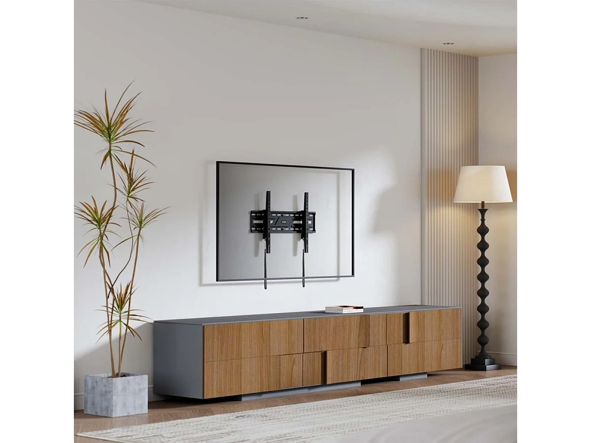 Soporte de TV Aisens WT86T-315 37"-86" inclinable para pared negro