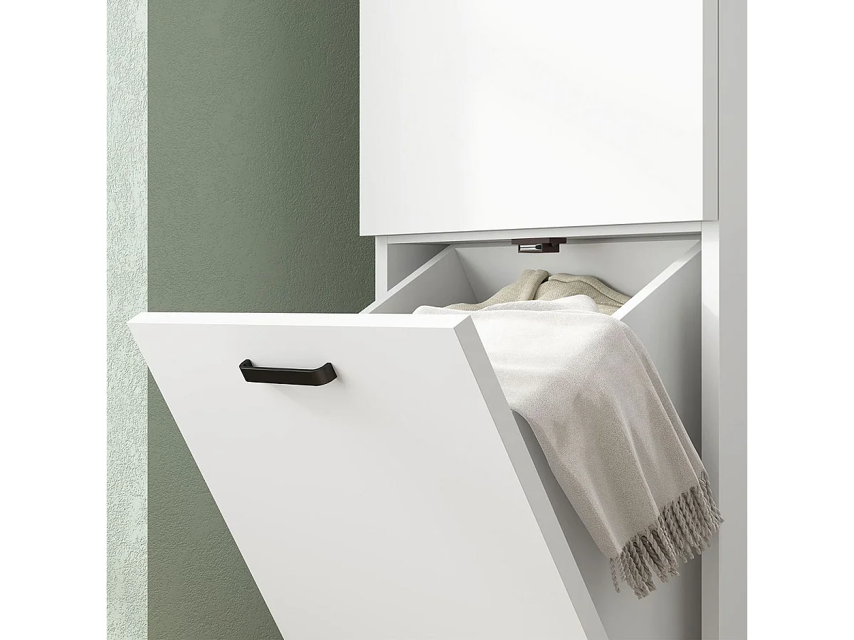 Armario de baño Elite Homcom 2 puertas blanco 144x35x31,5 cm