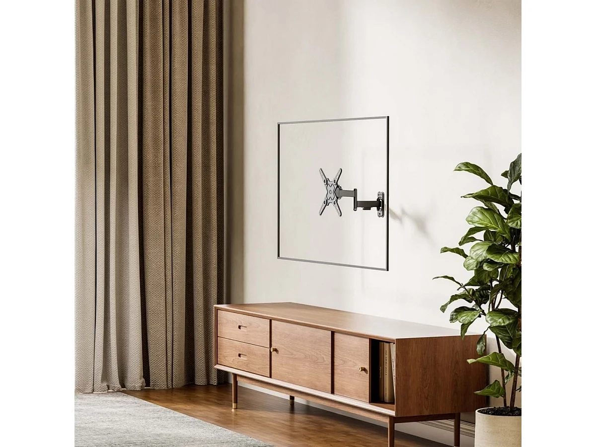 Soporte de TV Aisens WT32TSR-381 13''-32'' giratorio + inclinable + nivelable negro