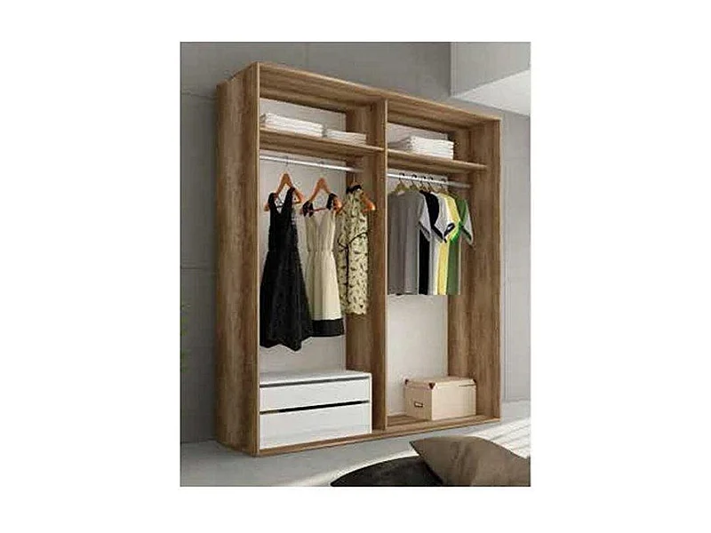 Armario 2 puertas correderas Chellen cañón