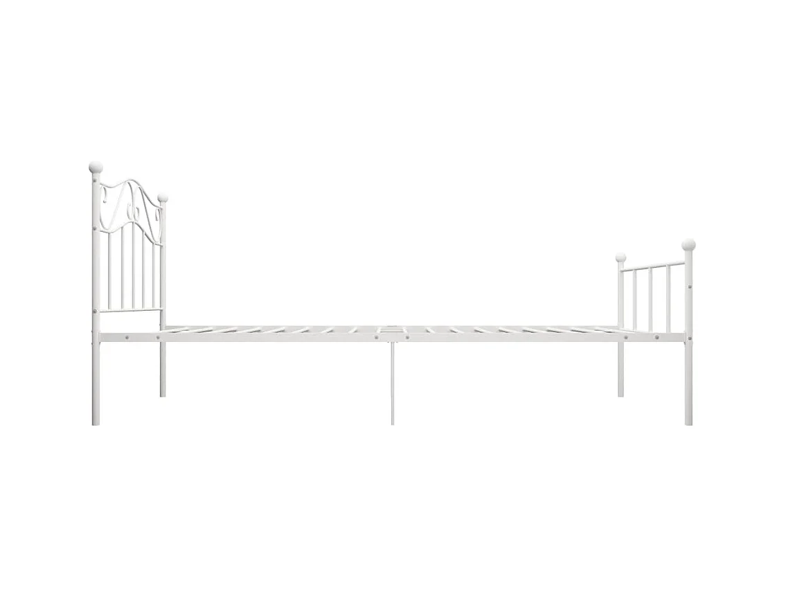 Giroletto Bianco in Metallo 90x200 cm