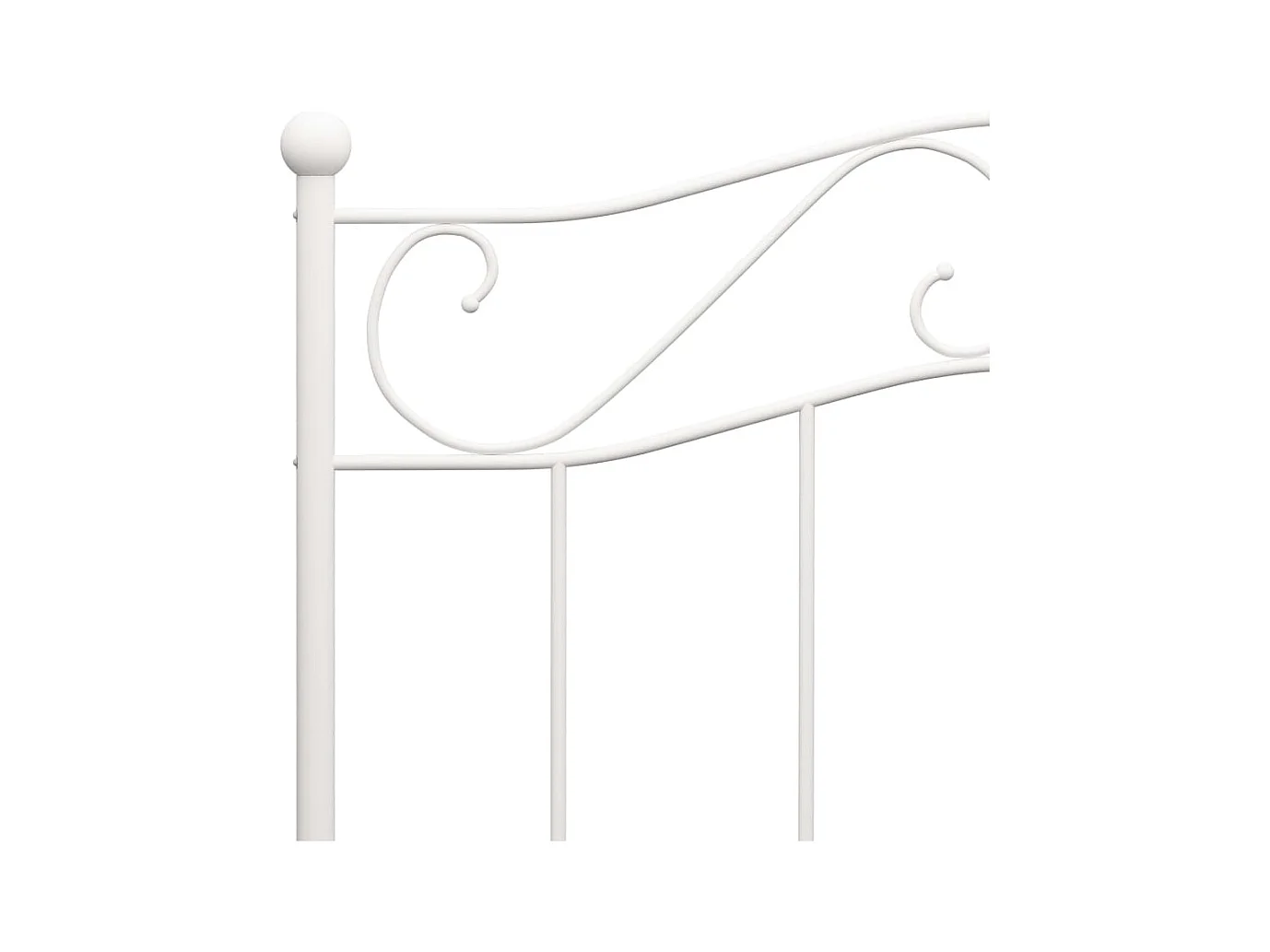 Giroletto Bianco in Metallo 90x200 cm