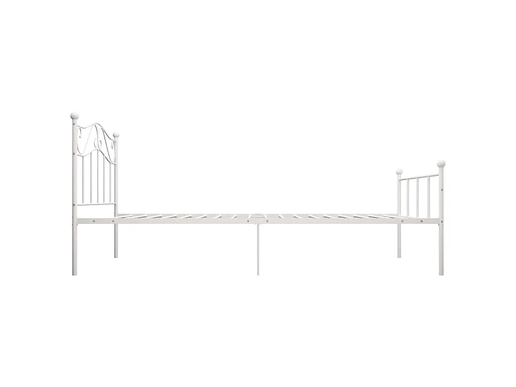Bedframe metaal wit 90x200 cm