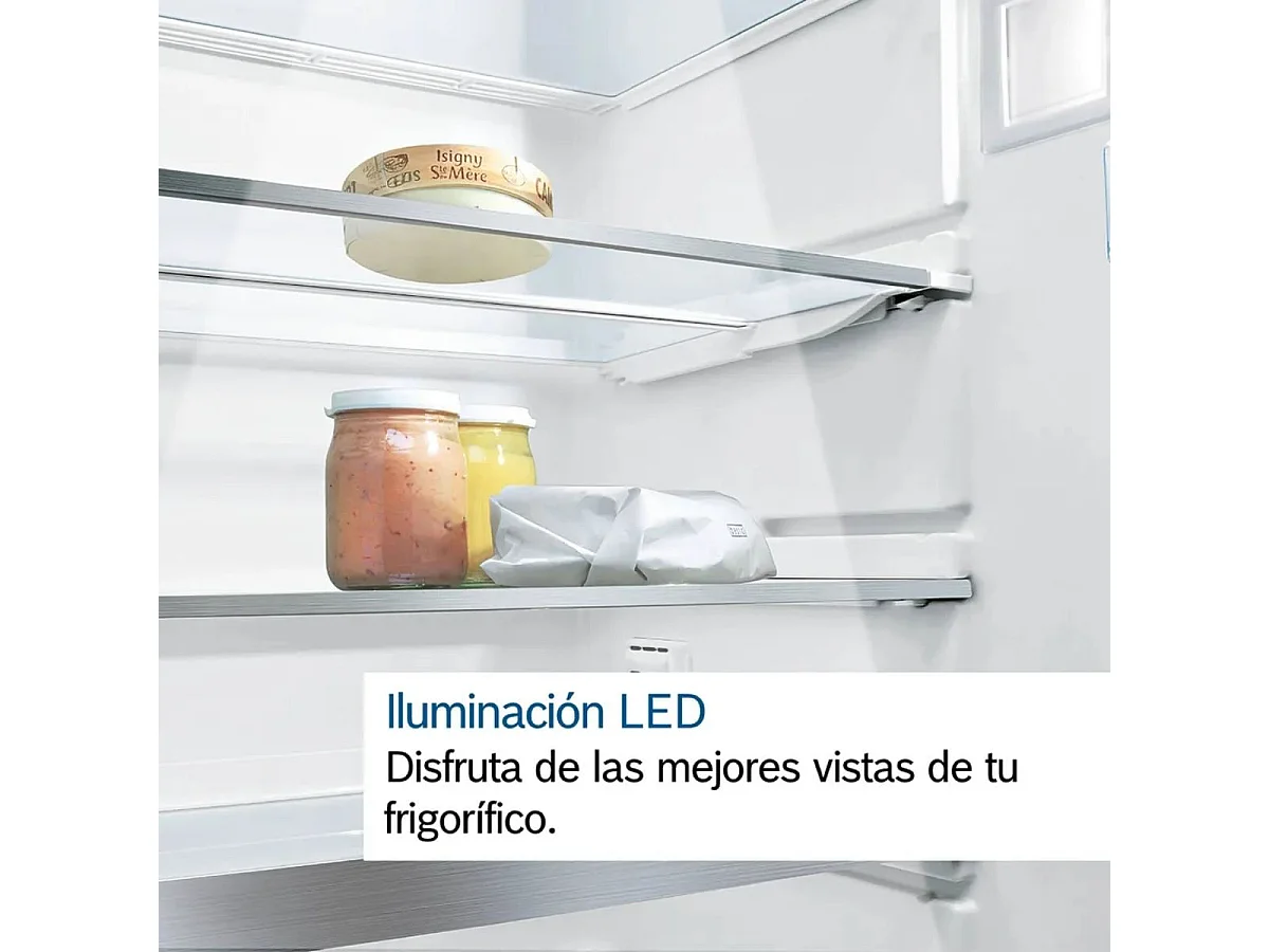 Frigorífico combi Bosch KGN36VIDA Total No Frost 326L D acero 186 cm