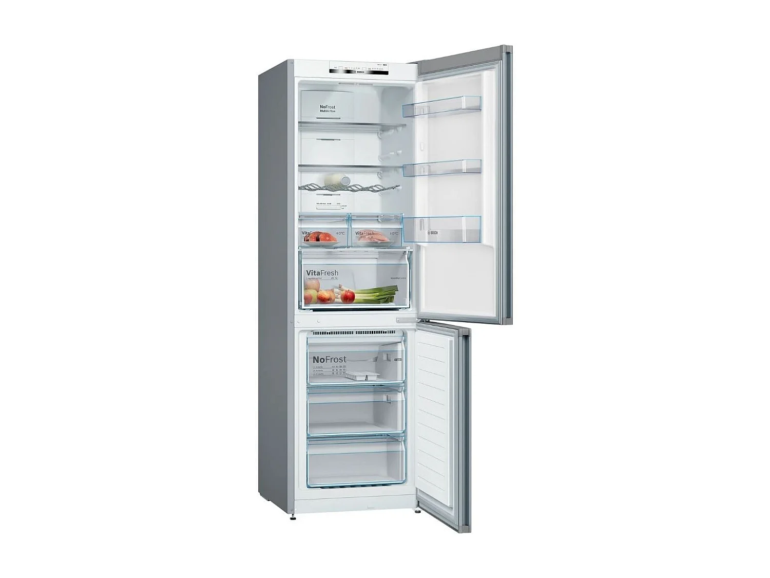 Frigorífico combi Bosch KGN36VIDA Total No Frost 326L D acero 186 cm