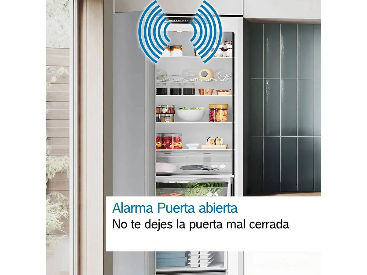 Frigorífico combi Bosch KGN36VIDA Total No Frost 326L D acero 186 cm