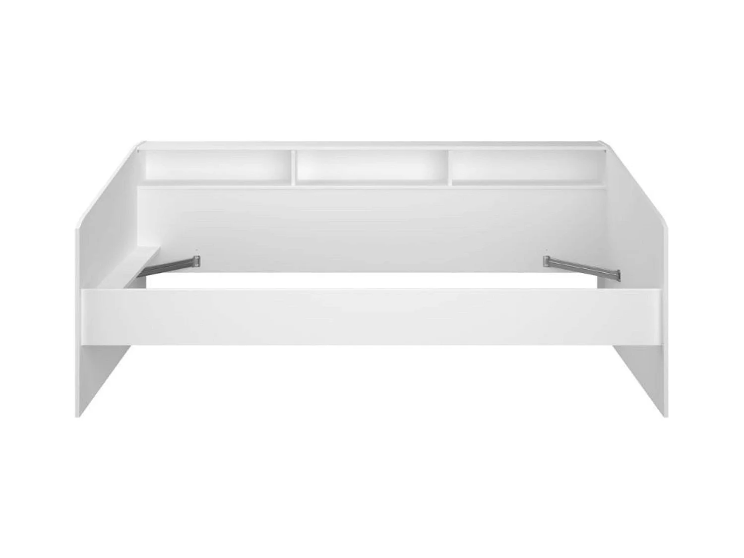 Cama Style juvenil blanco 3 estantes personalizables 82x203x113 cm