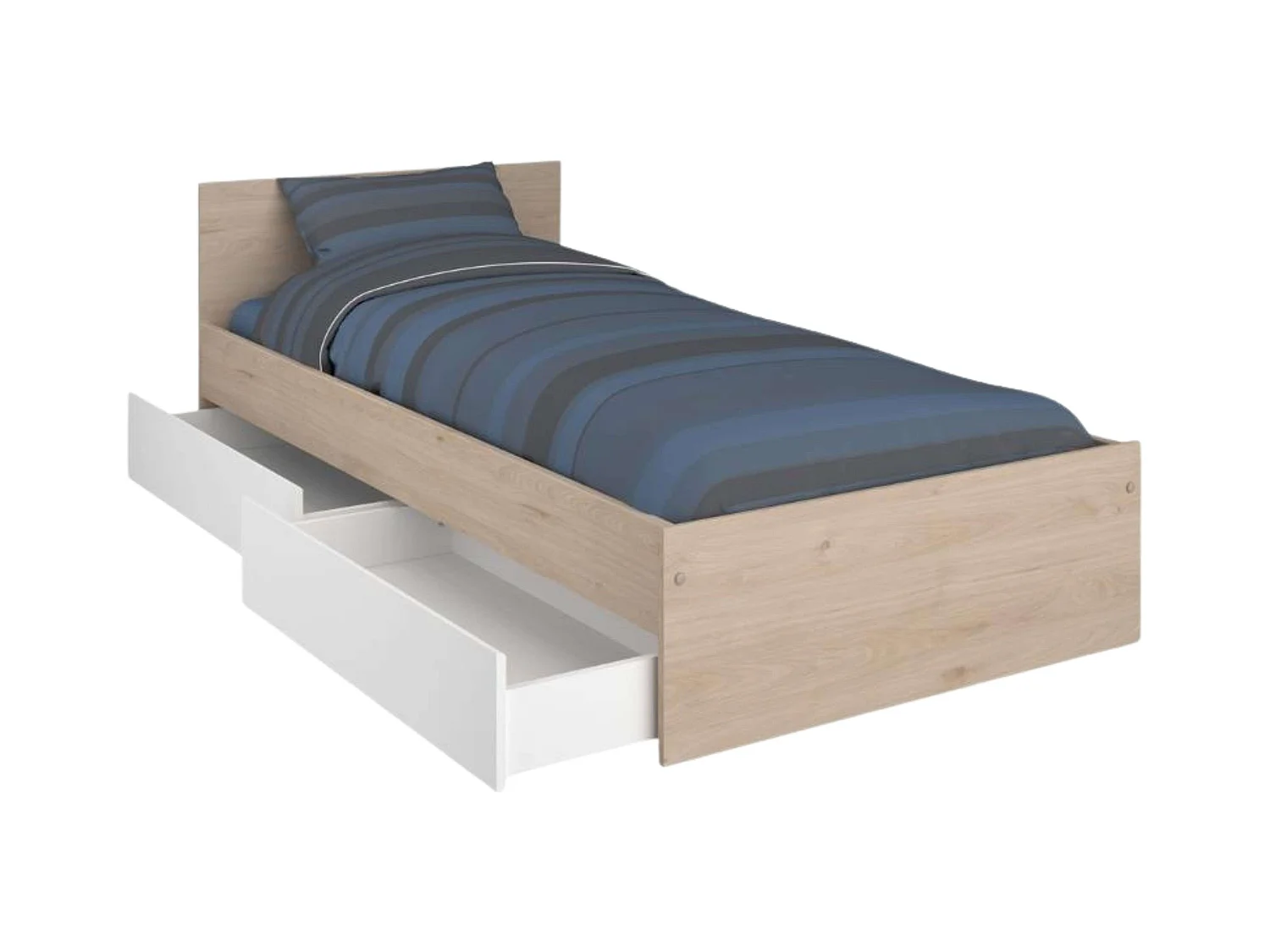 Cama Infantil Oak Jackson Juvenil com 2 Gavetas 90x190 cm