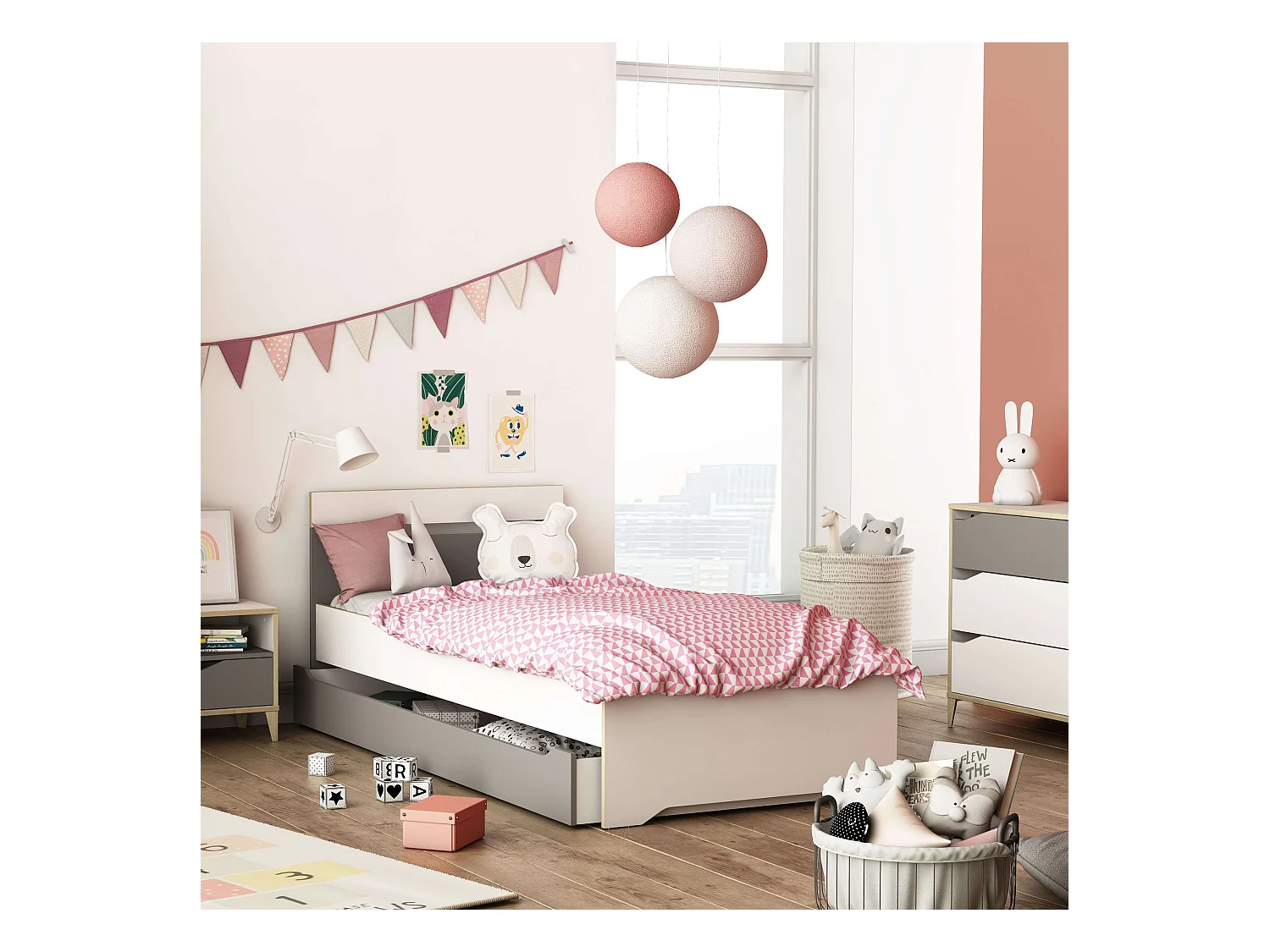 Cajón inf. cama nido Genius 20x200x93 cm