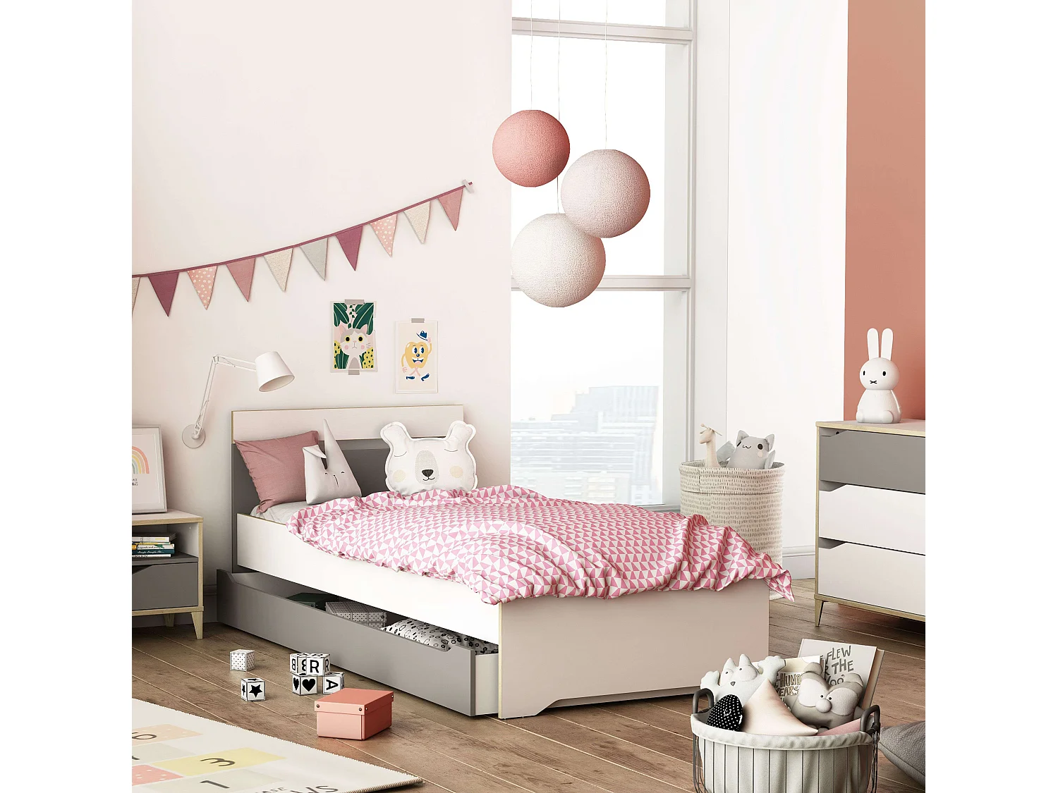 Cajón inf. cama nido Genius 20x200x93 cm