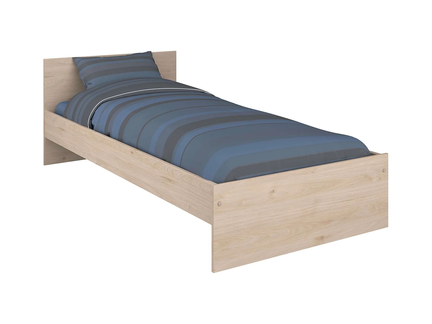 Cama Infantil Oak Jackson 90x190 cm Quarto Jovem Moderno
