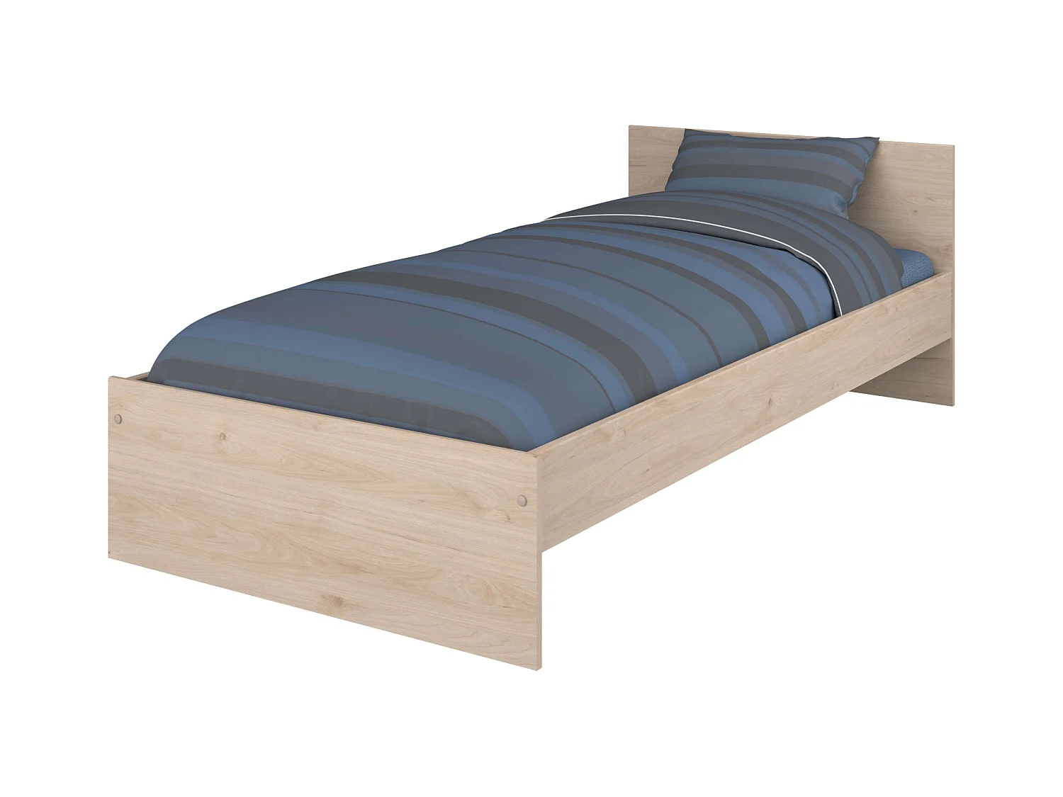 Cama Infantil Oak Jackson 90x190 cm Quarto Jovem Moderno