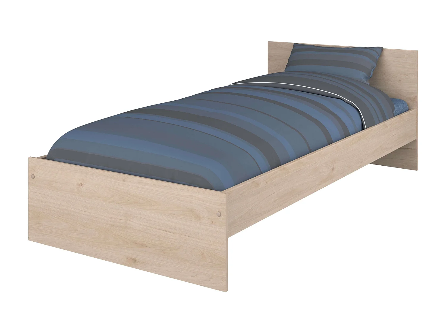 Lit enfant Oak Jackson 90x190 cm Chambre jeunesse moderne