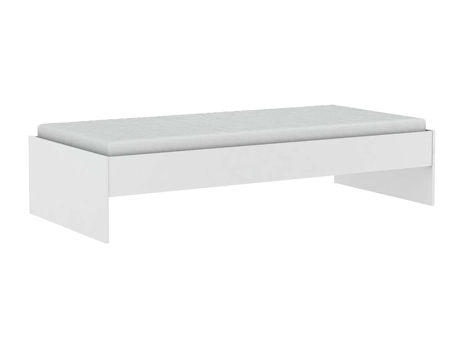 Cama Tidy con Cajones Habitación Infantil Juvenil Blanco y Arcilla 90x200 cm