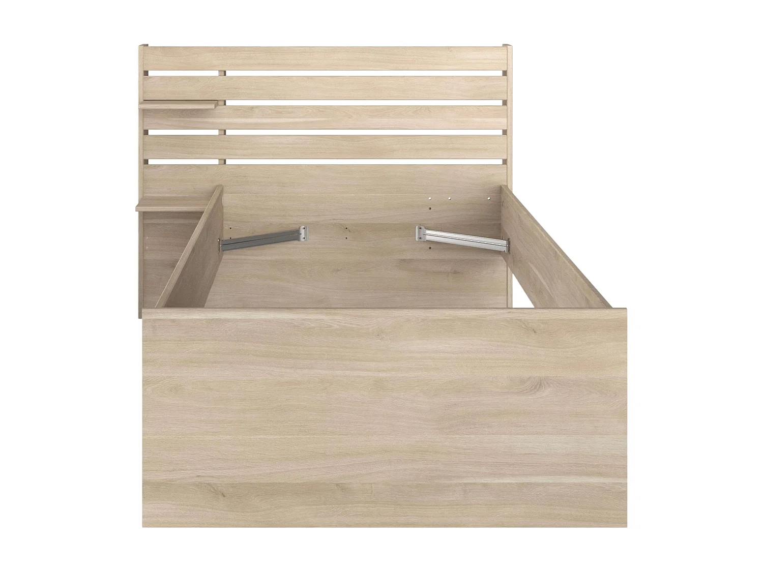 Cama Juvenil Eik Roble Japonés con cabecero 90x190-200 cm