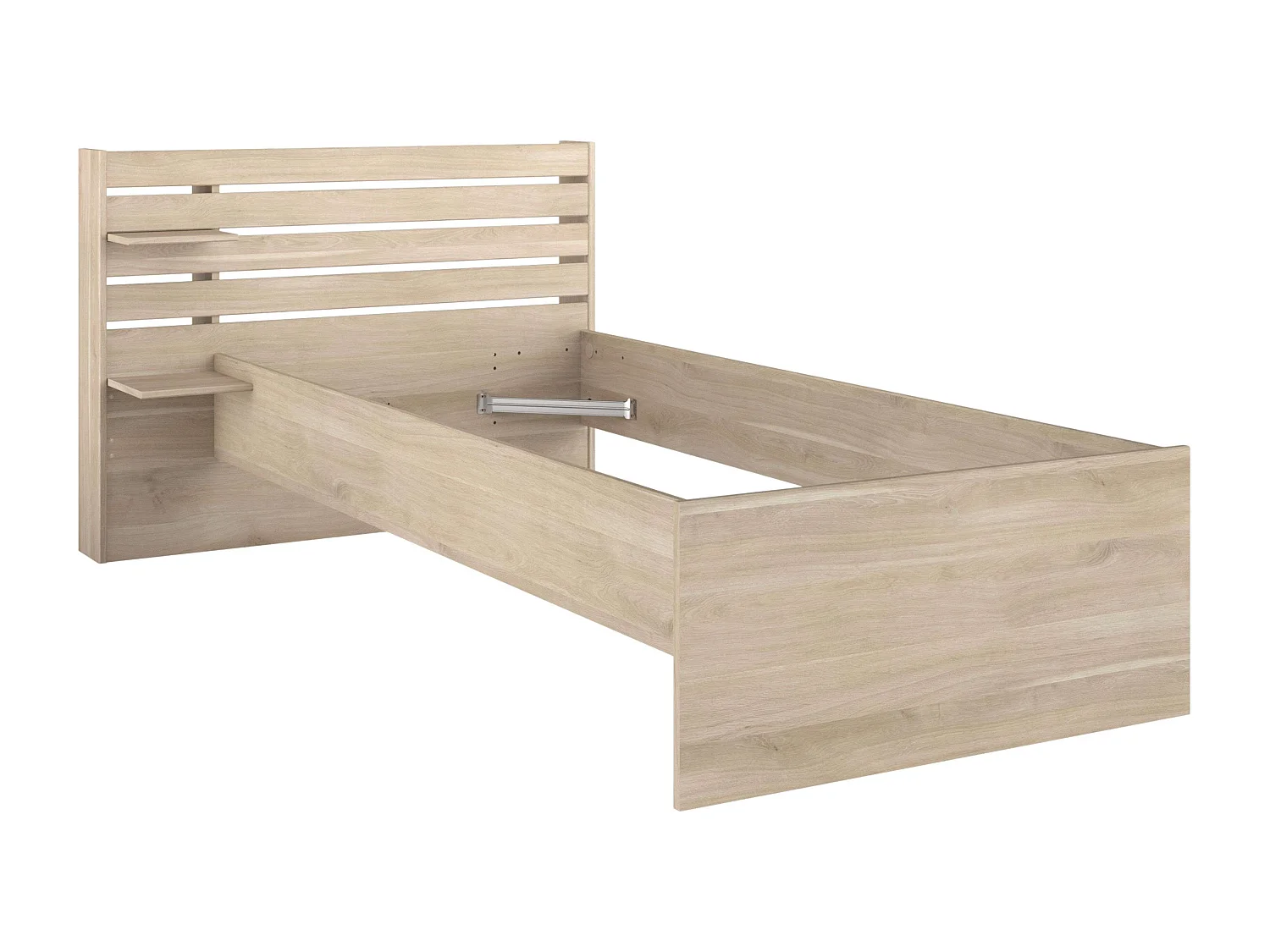 Cama Juvenil Eik Roble Japonés con cabecero 90x190-200 cm