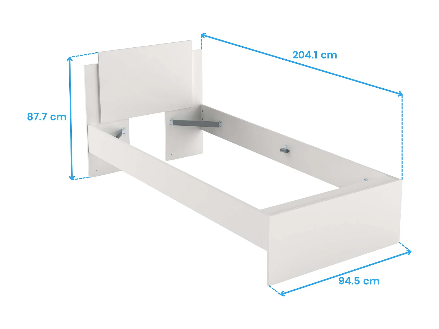 Cama Nido Juvenil Life con Cajón Blanco Mate 90X190-200 cm