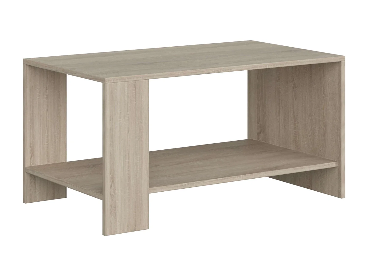 Pack Muebles Salón Cheri: Mueble TV, 2 Módulos, Estantería, Mesas Roble Sonoma