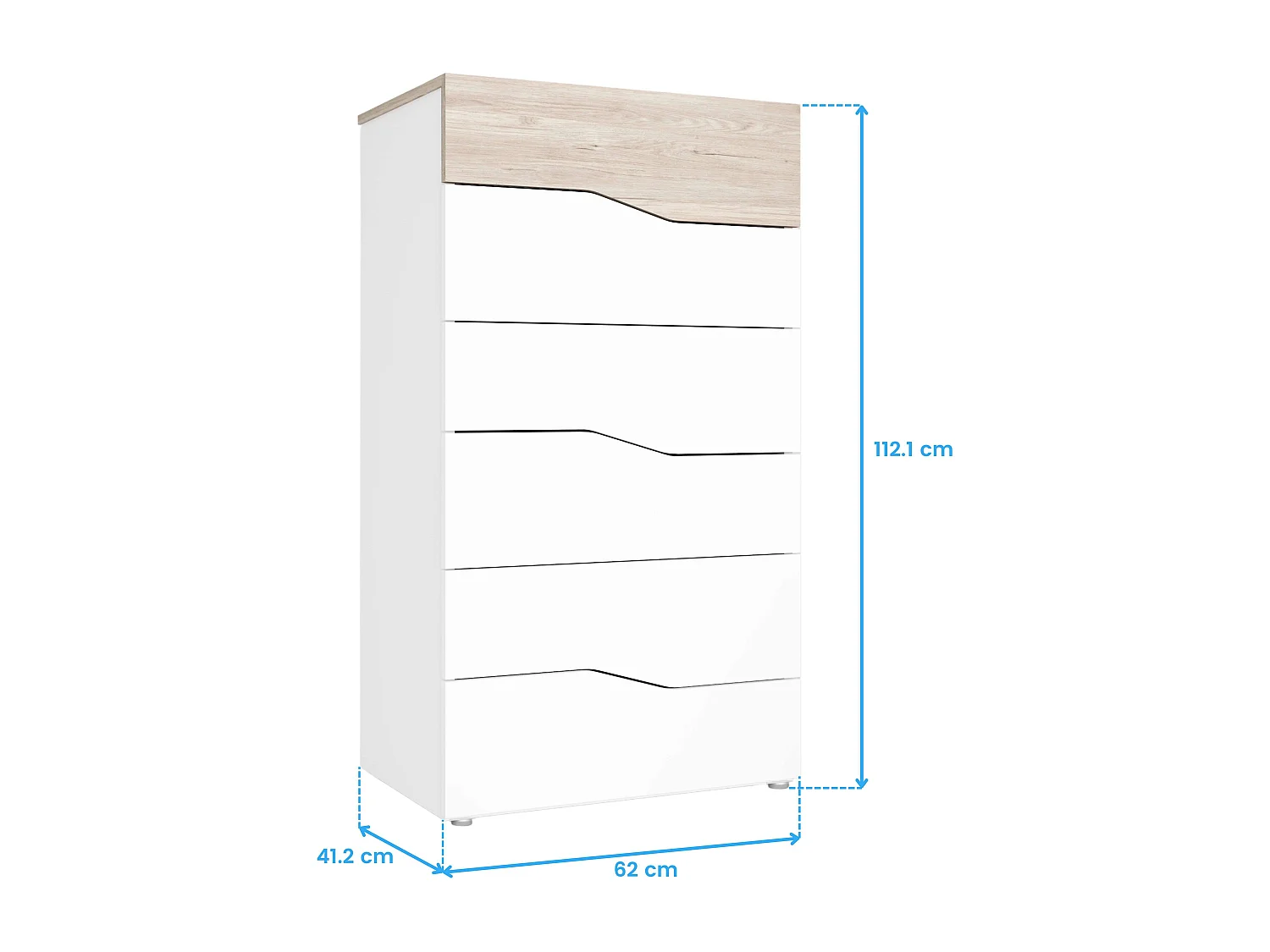 Pack muebles dorm. Couple color Sahara y blanco
