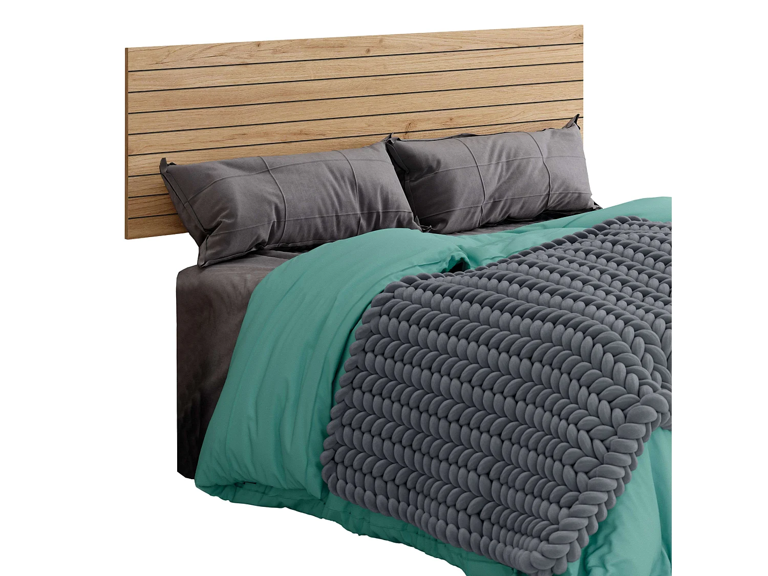 Pack Muebles Dormitorio Camila: Armario, Cómoda, Mesita, Cabecero