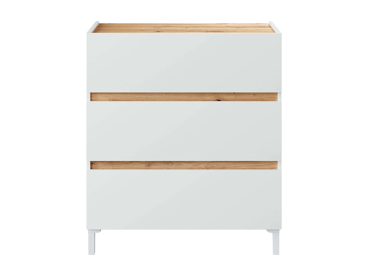 Pack muebles dorm. doble Tempus blanco Artik y roble Nodi