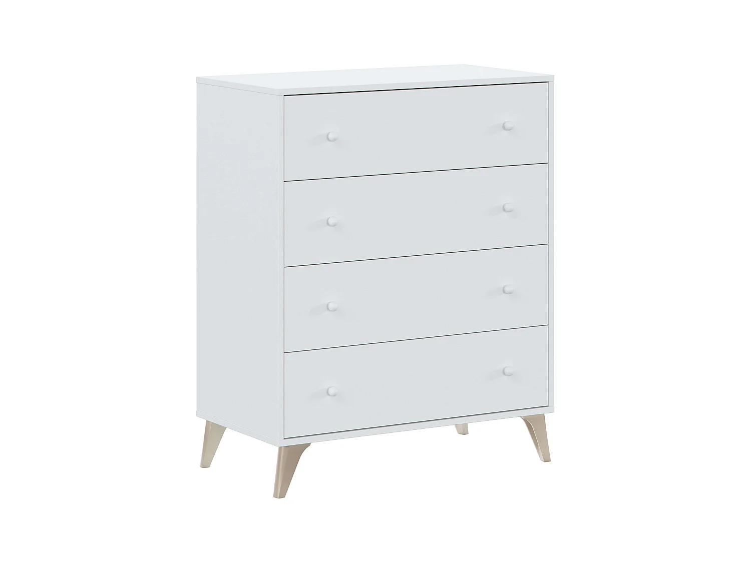 Set Muebles Dormitorio Blanco 150 cm (Cabecero + Mesitas + Cama + Cómoda)