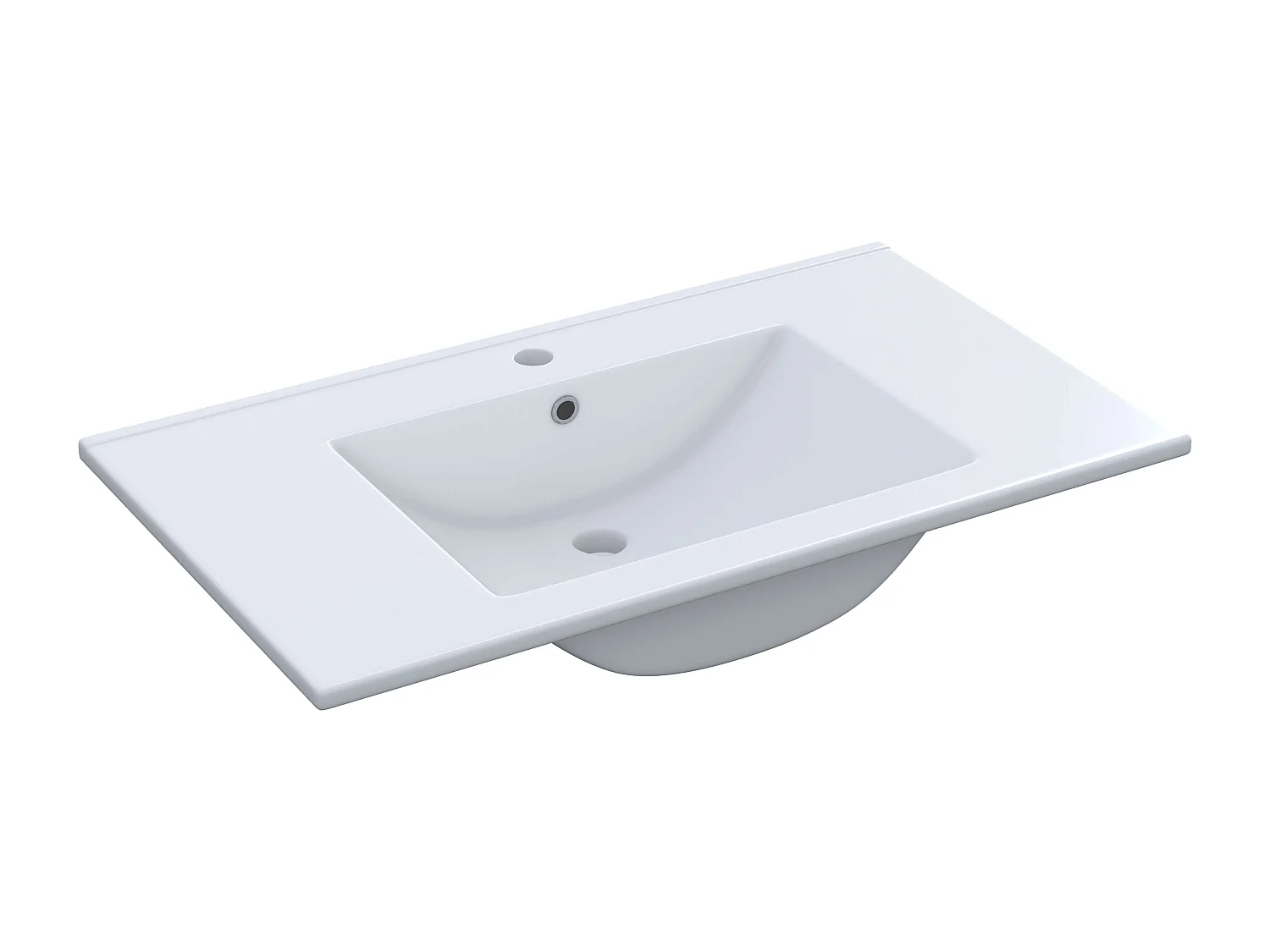 Muebles de Baño Moderno Lotto Gris Antracita y Roble (espejo+lavabo+columna)