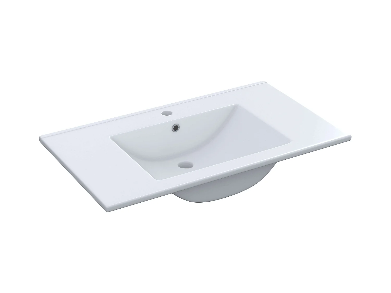 Conj. Muebles Baño Atenea c/Lavabo y Columna Blanco Brillo