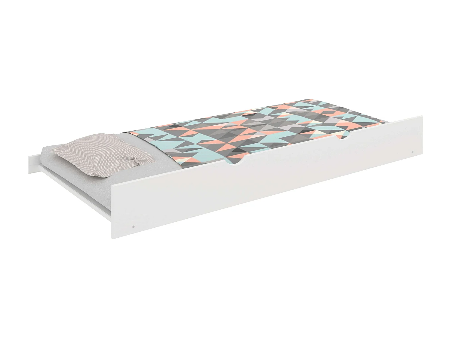 Litera Juvenil Rabbit con Cajón Inferior Blanco Moderno 195x152x101 cm