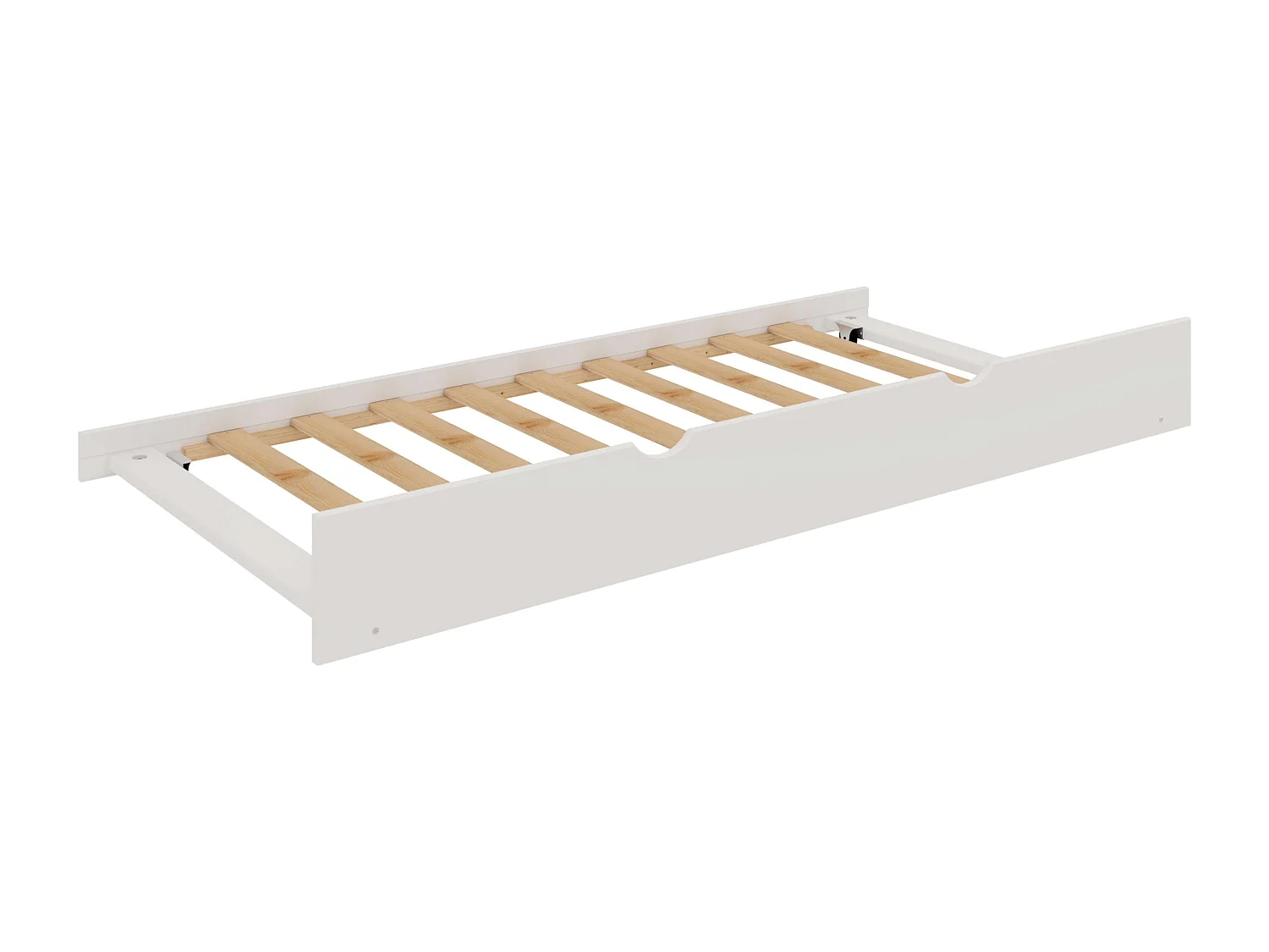 Litera Juvenil Rabbit con Cajón Inferior Blanco Moderno 195x152x101 cm