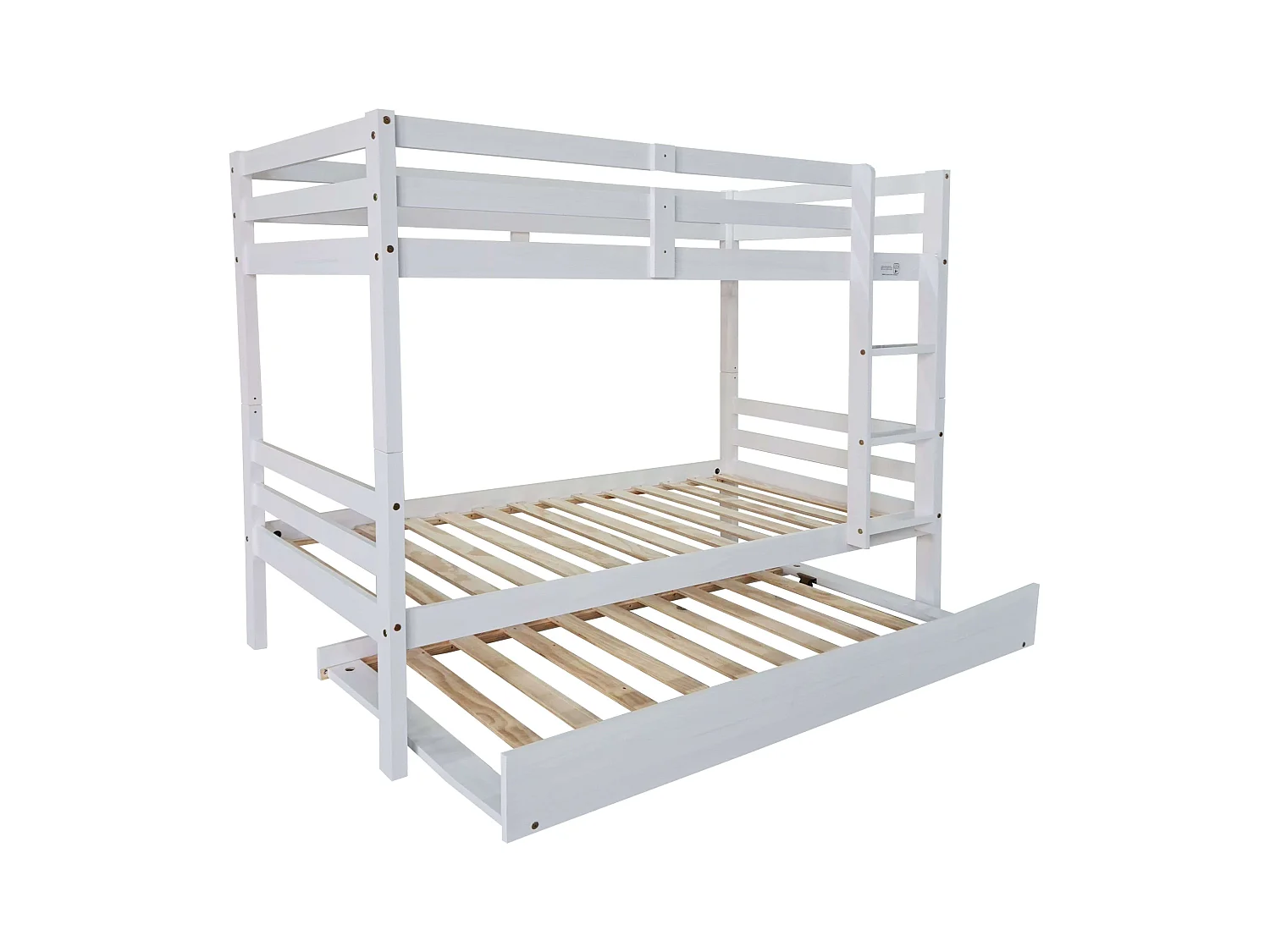 Litera Juvenil Elephant Blanco Abierto Cama Nido Pino 199x154x104 cm