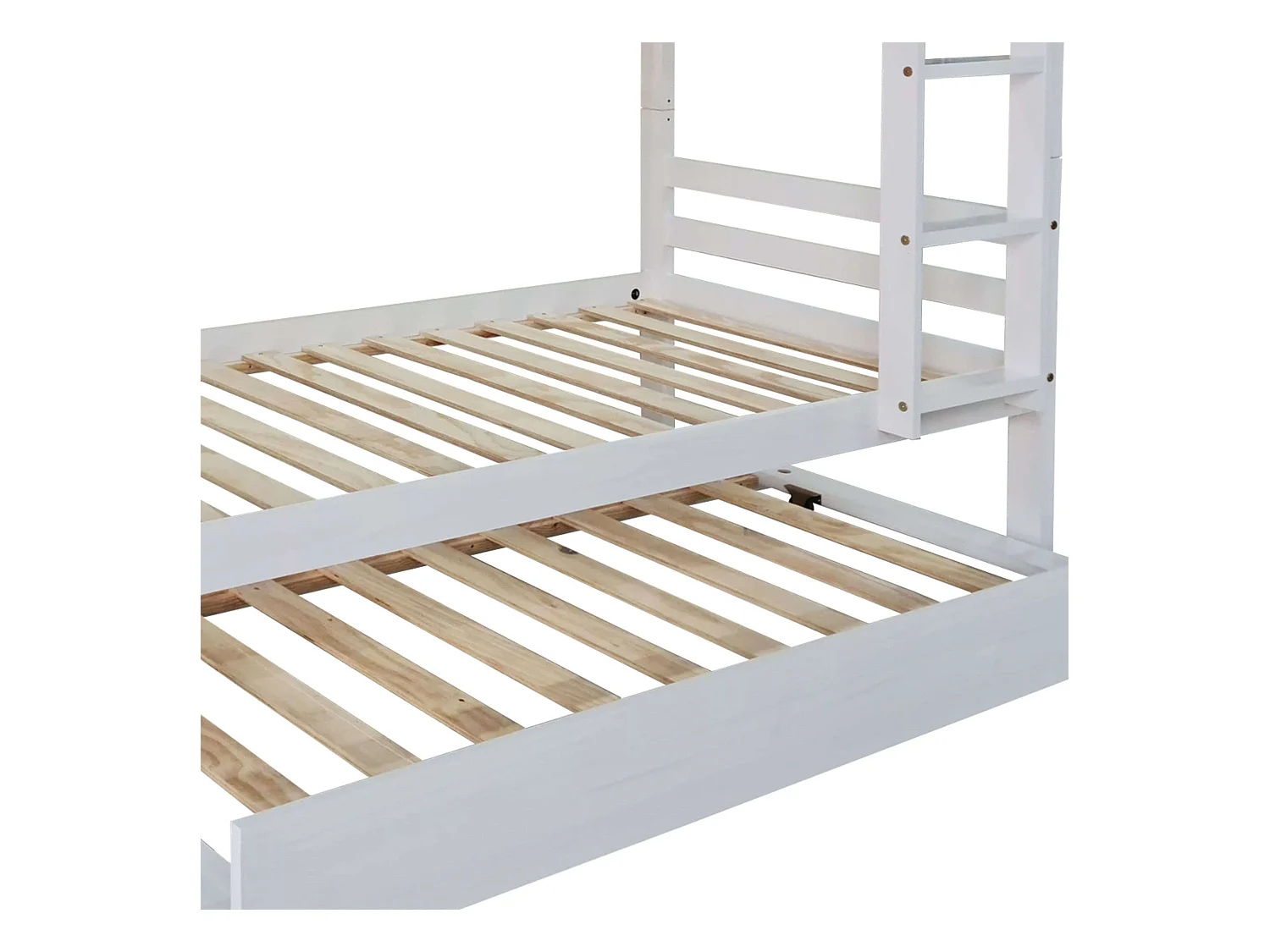 Litera Juvenil Elephant Blanco Abierto Cama Nido Pino 199x154x104 cm