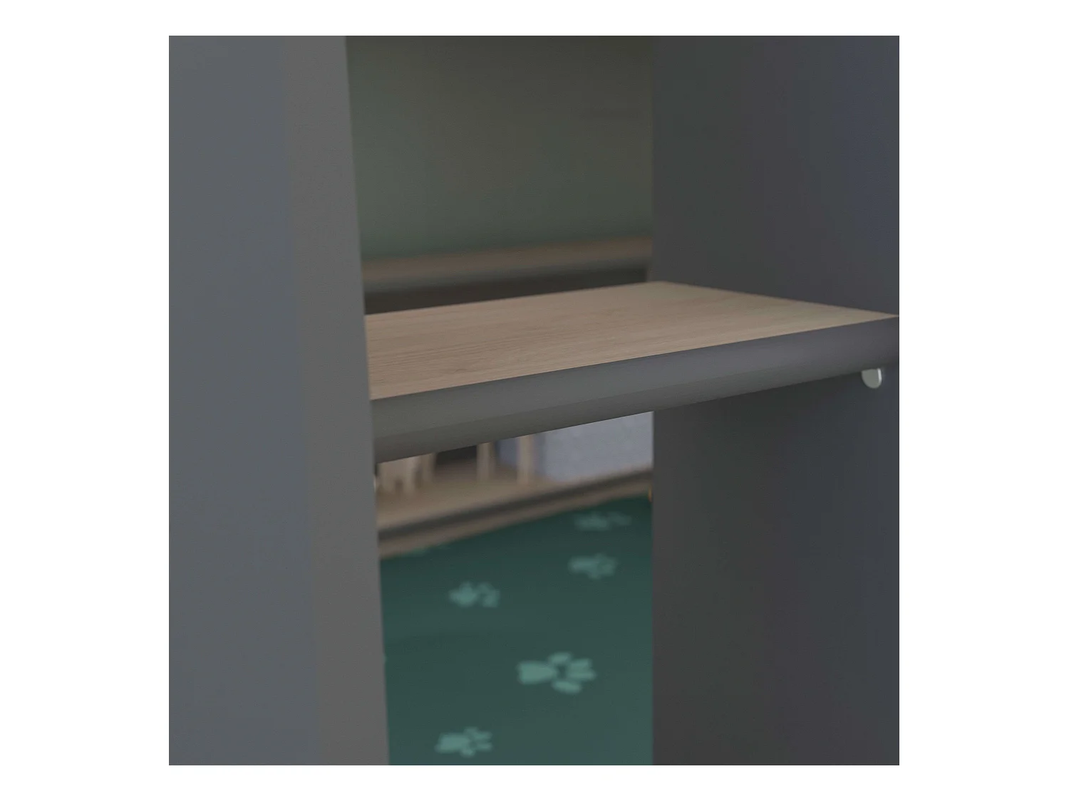 Litera Infantil Mouse 90x200 cm Dormitorio Juvenil roble Jackson Gris